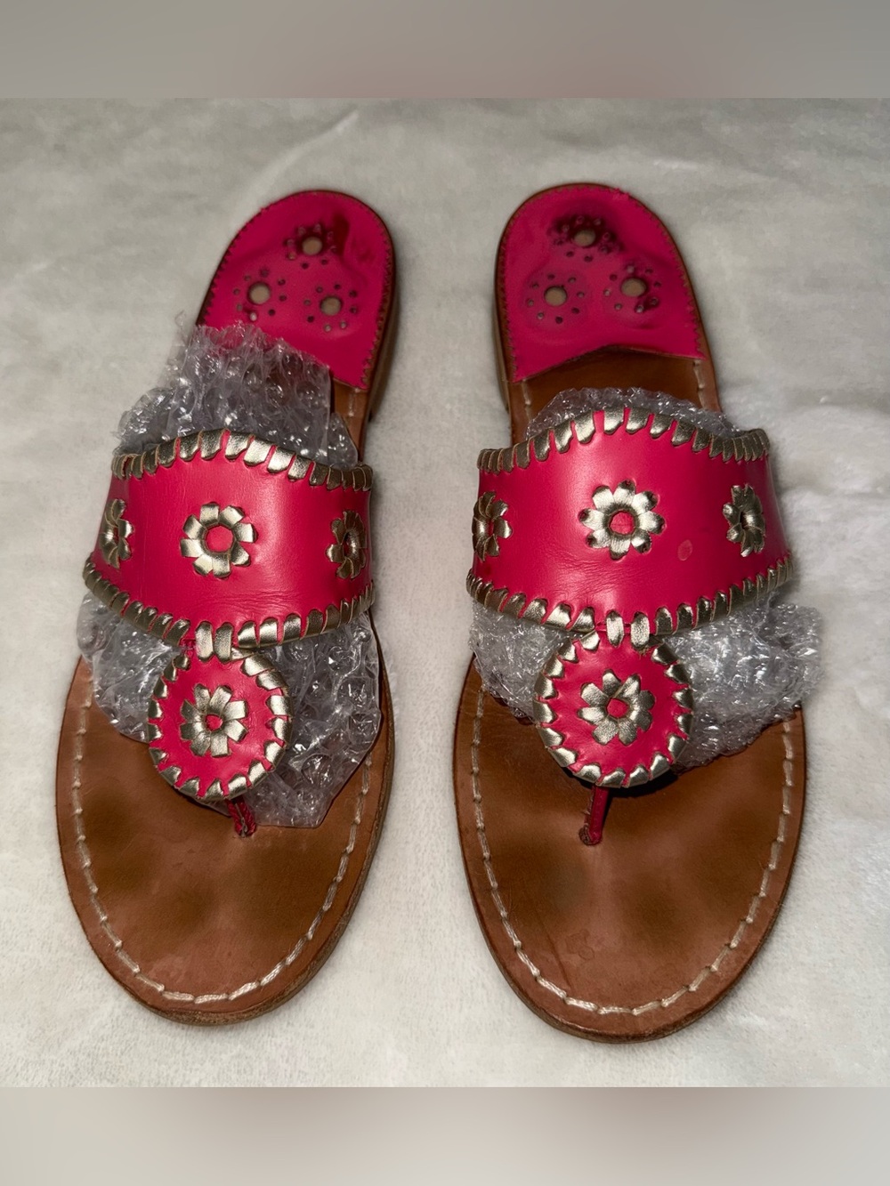 Jack Rogers Original Jacks Sandals in Magenta